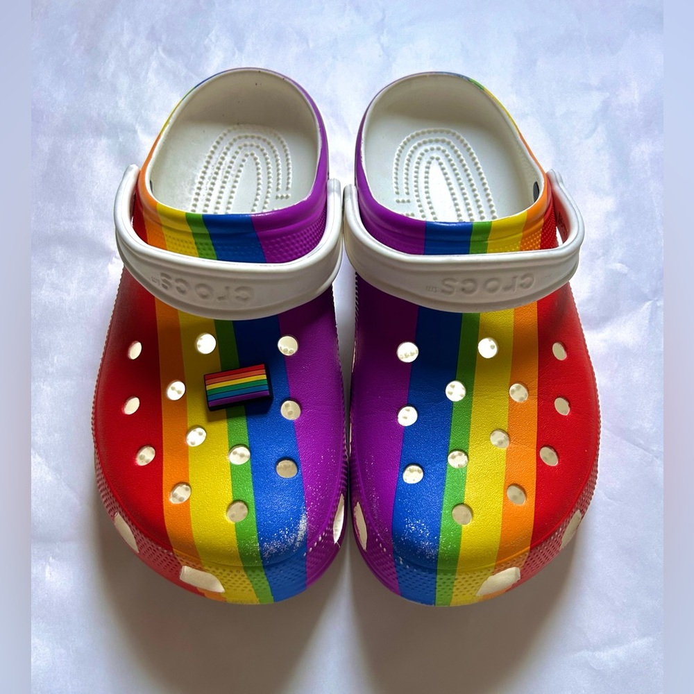 Crocs ™ Pride Collection Size 12 Men’s Women’s Unisex LGBT shoes - With Charm!